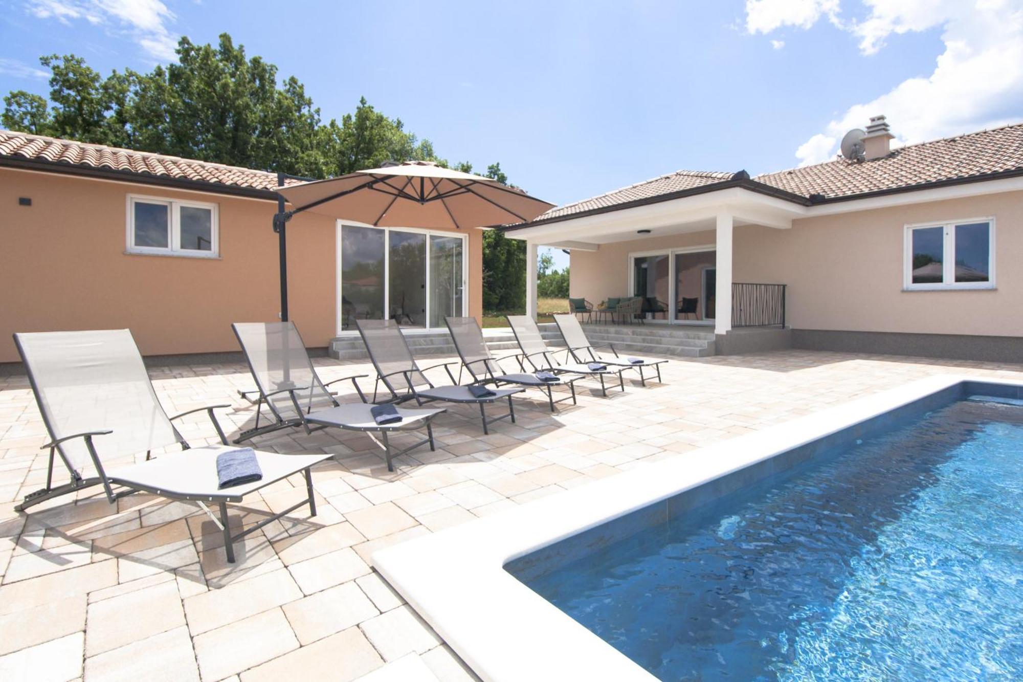 Villa Fortuna For 7 People Near Labin - Rabac With Large Garden & Private Pool Raša Exterior foto